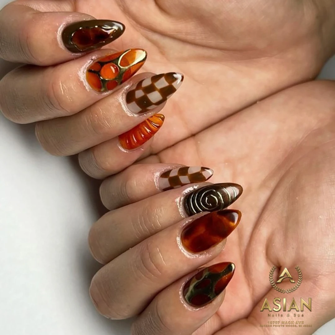 halloween nail art design